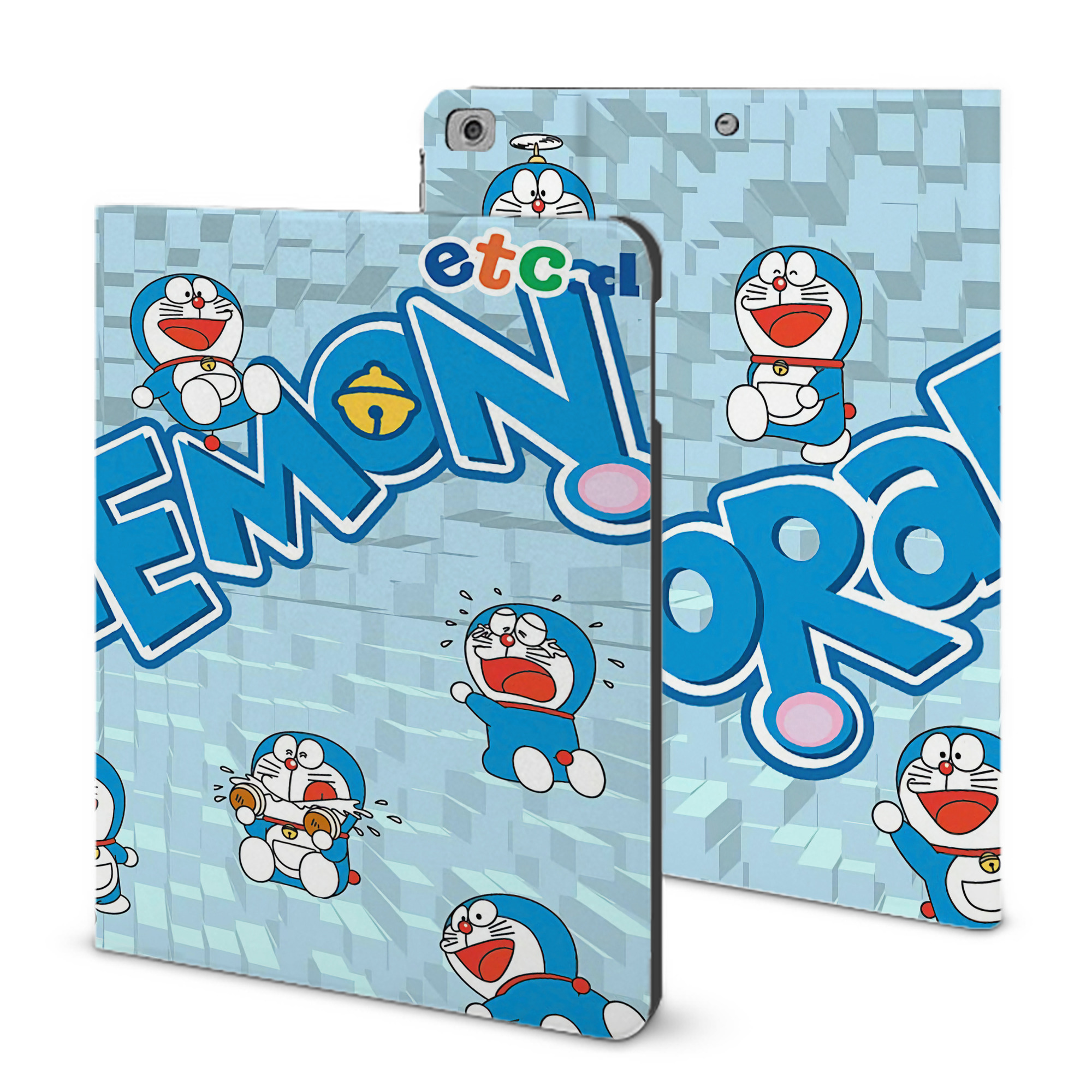 （画像用） ドラえもん Doraemon IPad ケース ブック型 PUレザー TPU 耐衝撃 軽量 薄型 ペン収納なし 全面保護 IPad 各モデル対応